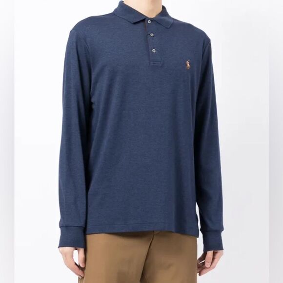 Polo Ralph Lauren Classic Fit Long Sleeve Polo Shirt Men’s XL 100% Cotton Preppy - Picture 1 of 7